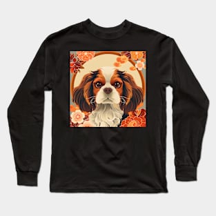 Japanese Spaniel in 70's Long Sleeve T-Shirt